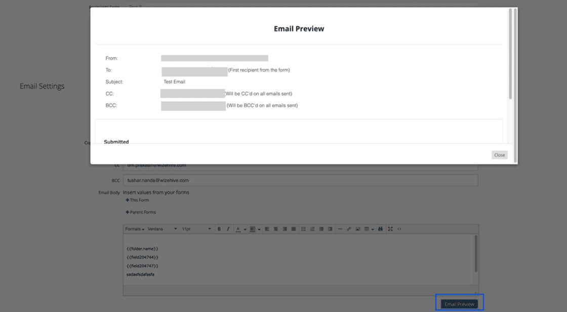 email preview EMAIL